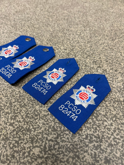 Essex Police PCSO Shoulder Epaulettes Collector Memorabilia Display - 2x Pairs!