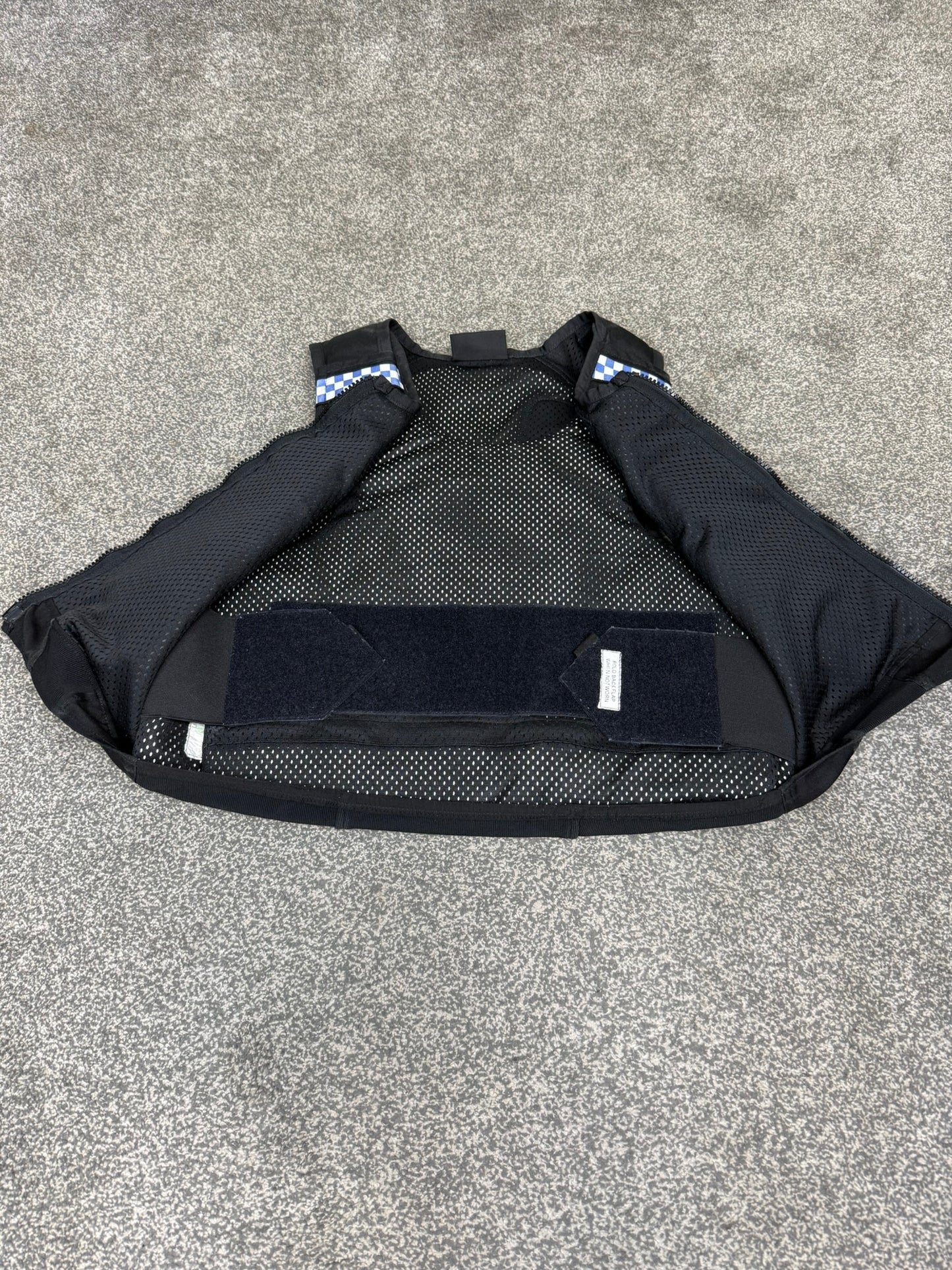 Ex Police Black Cooneen Body Armour Vest Anti Stab & Ballistic HG1A & KR1 Security - MEDIUM