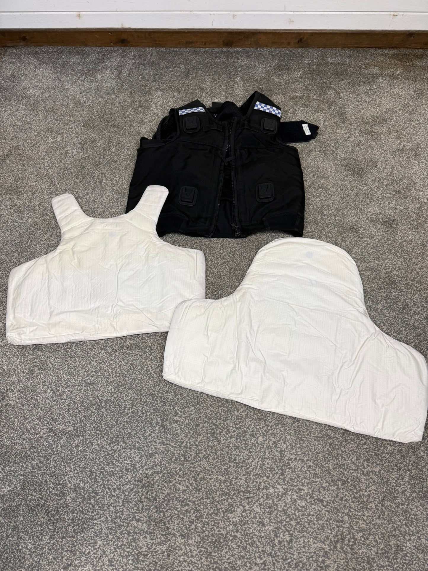 Ex Police Black Cooneen Body Armour Vest Anti Stab & Ballistic HG1A & KR1 Security - MEDIUM
