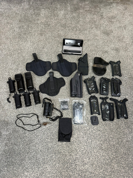 Ex Police Accessory Job Lot Holster Radio Pouches CS Spray Holders Security Lot