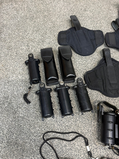 Ex Police Accessory Job Lot Holster Radio Pouches CS Spray Holders Security Lot