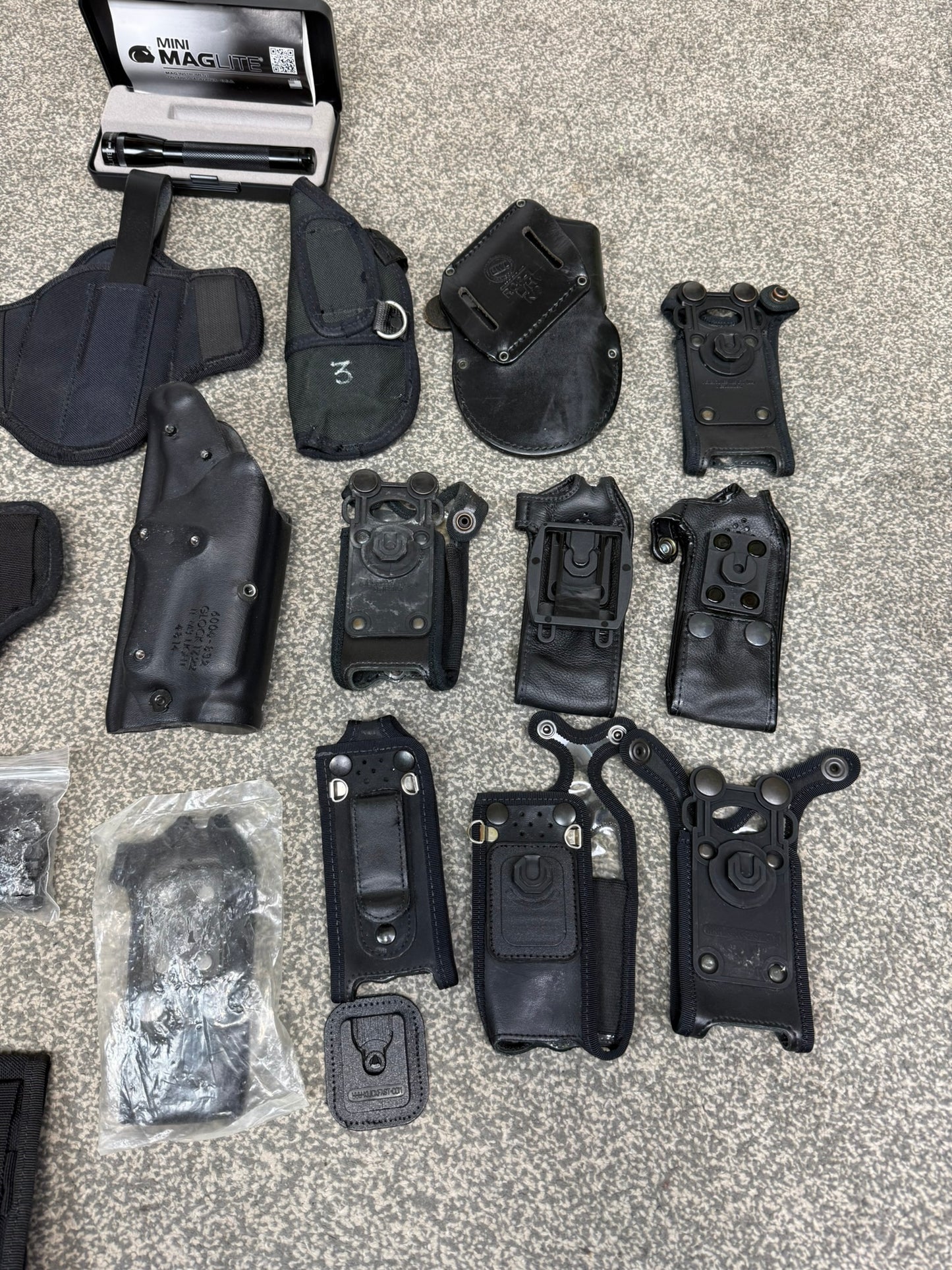 Ex Police Accessory Job Lot Holster Radio Pouches CS Spray Holders Security Lot