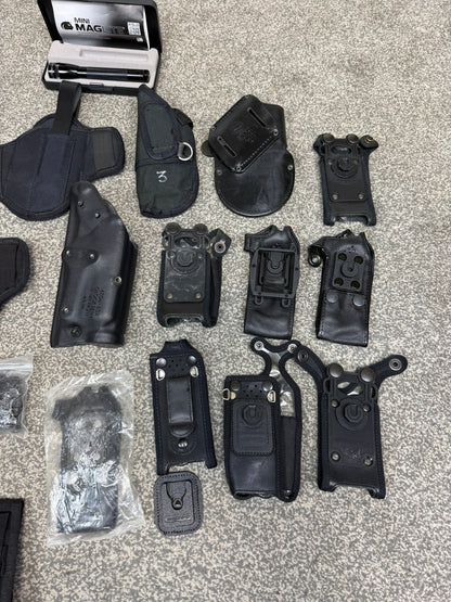 Ex Police Accessory Job Lot Holster Radio Pouches CS Spray Holders Security Lot