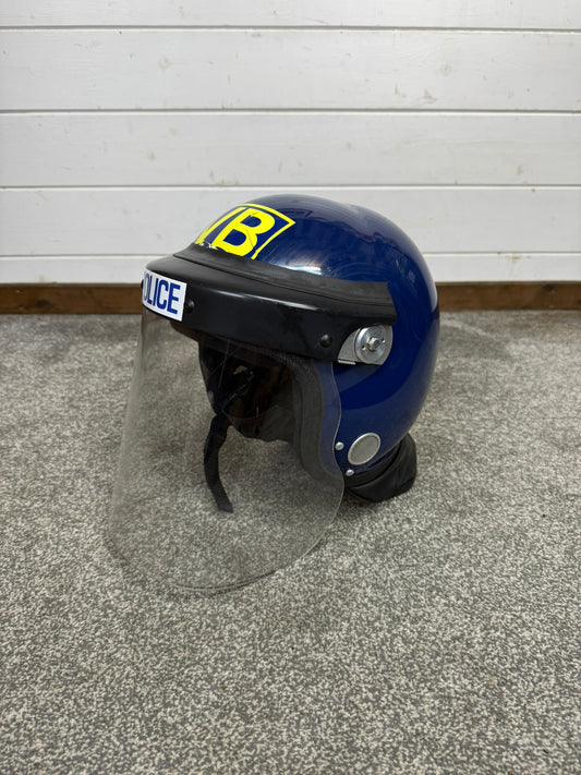 Ex Police Riot Helmet Genuine Obsolete Collectable Display Airsoft Paintball