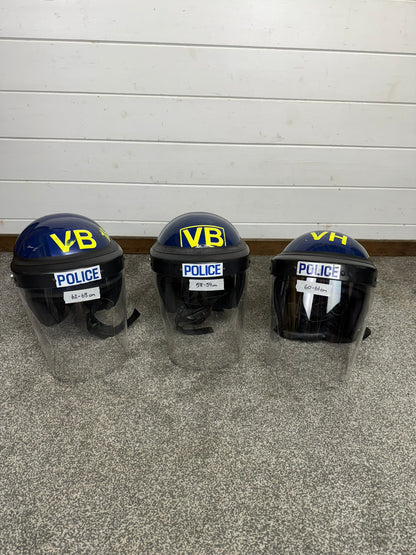 Ex Police Riot Helmet Genuine Obsolete Collectable Display Airsoft Paintball