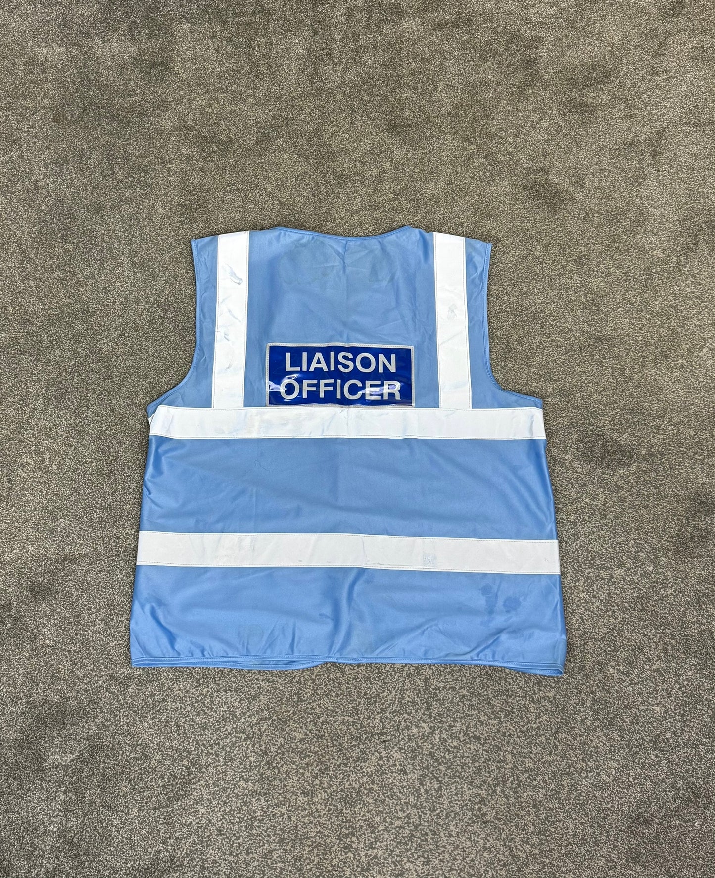 Ex Police Liaison Officer Hi-Vis Vest XL - Collector Film TV Display