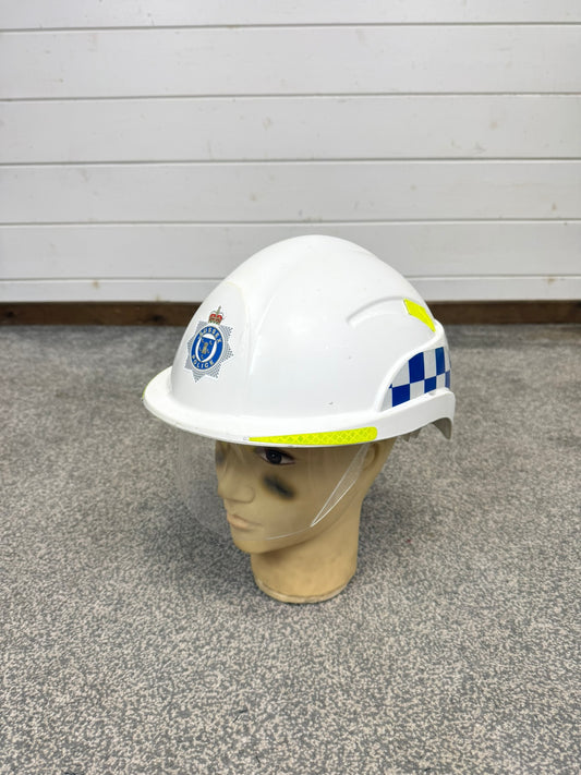 Ex Sussex Police Centurion Safety Helmet With Visor TV Film Uniform Memorabilia Display