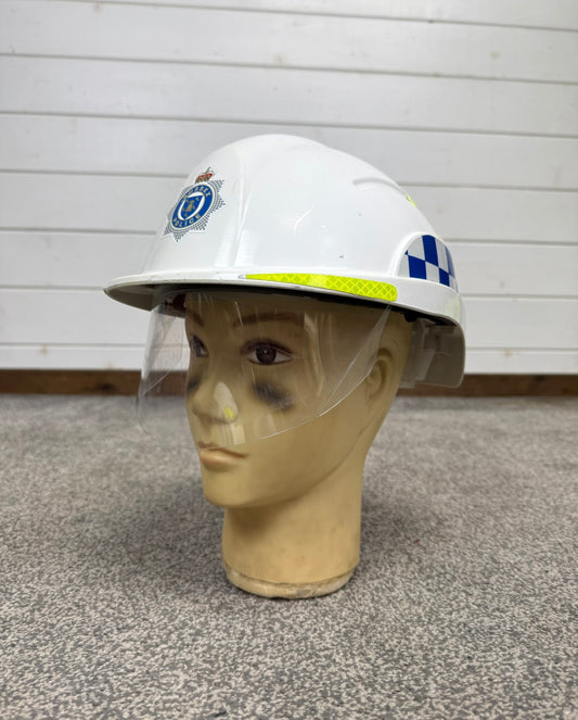 Ex Sussex Police Centurion Safety Helmet With Visor TV Film Uniform Memorabilia Display