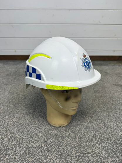 Ex Sussex Police Centurion Safety Helmet With Visor TV Film Uniform Memorabilia Display