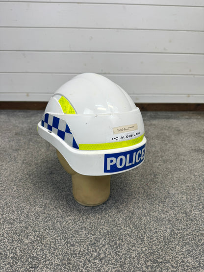 Ex Sussex Police Centurion Safety Helmet With Visor TV Film Uniform Memorabilia Display
