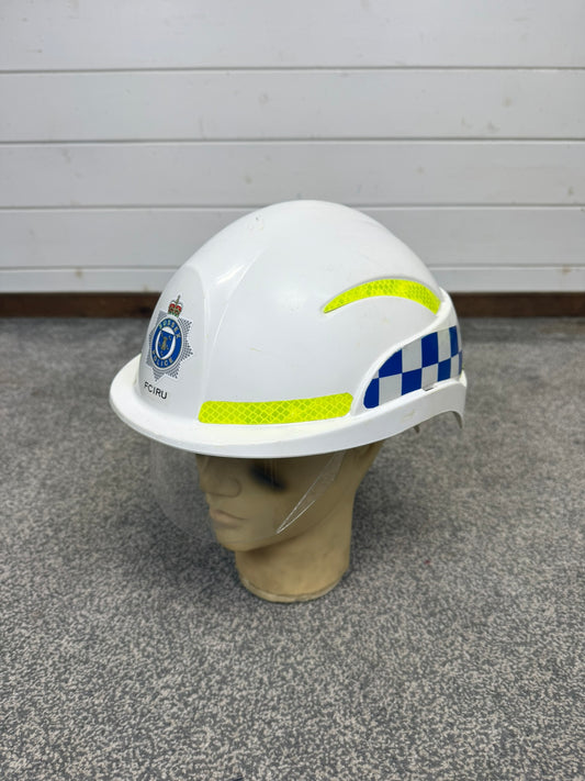 Ex Sussex Police Centurion Safety Helmet With Visor TV Film Uniform Memorabilia Display