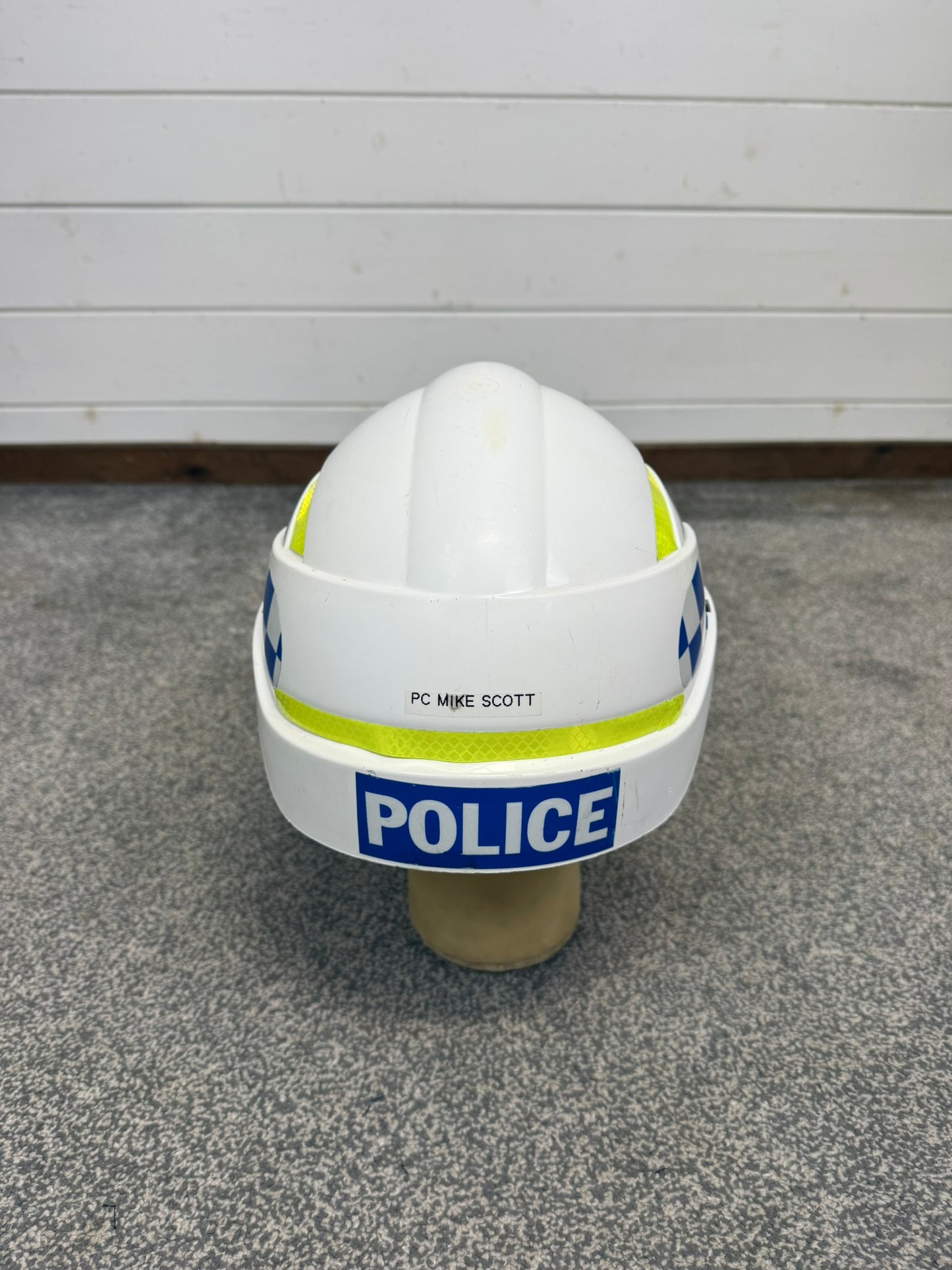 Ex Sussex Police Centurion Safety Helmet With Visor TV Film Uniform Memorabilia Display
