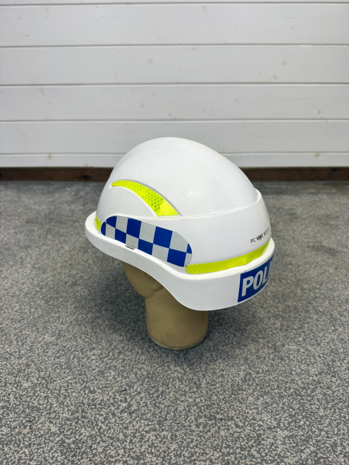 Ex Sussex Police Centurion Safety Helmet With Visor TV Film Uniform Memorabilia Display