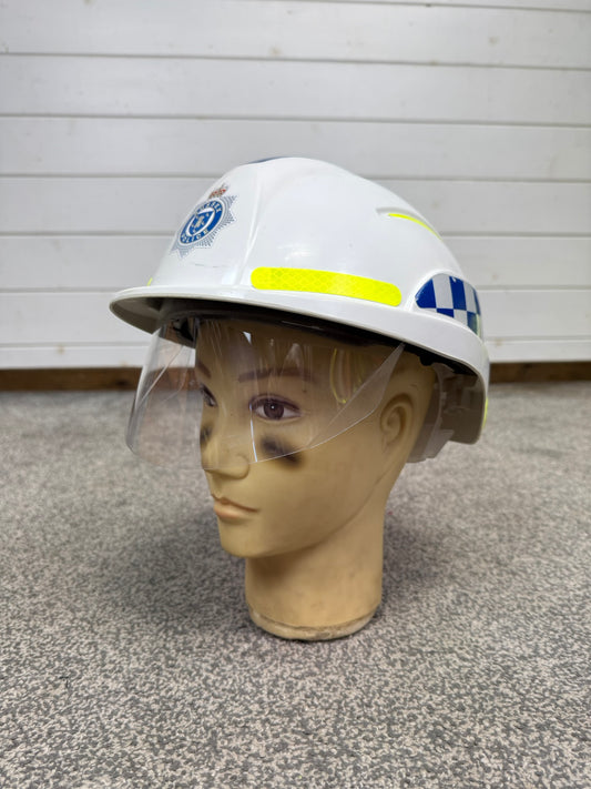 Ex Sussex Police SOCO Centurion Safety Helmet With Visor TV Film Uniform Memorabilia Display
