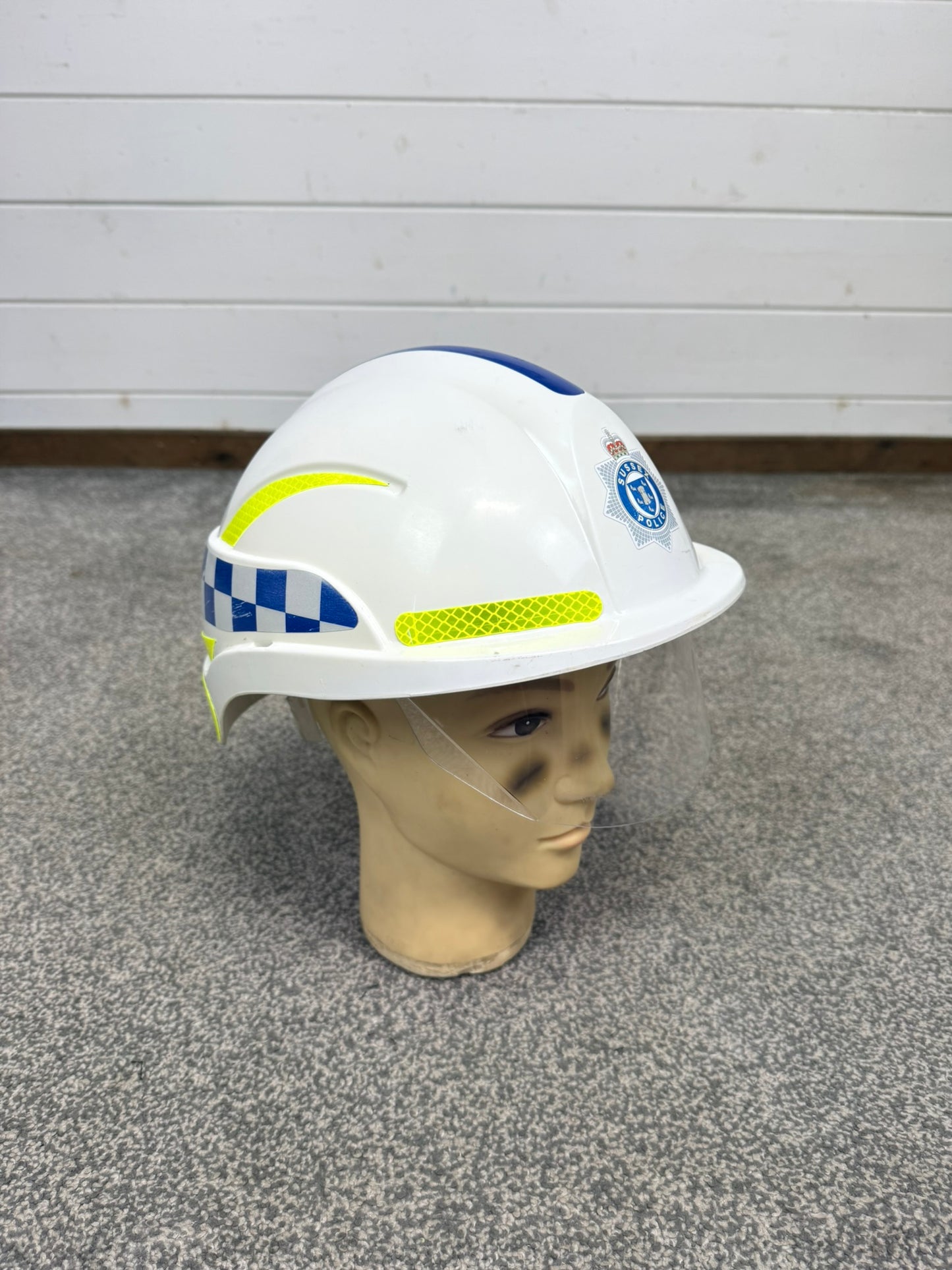 Ex Sussex Police SOCO Centurion Safety Helmet With Visor TV Film Uniform Memorabilia Display