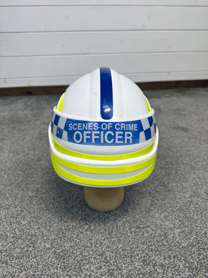 Ex Sussex Police SOCO Centurion Safety Helmet With Visor TV Film Uniform Memorabilia Display
