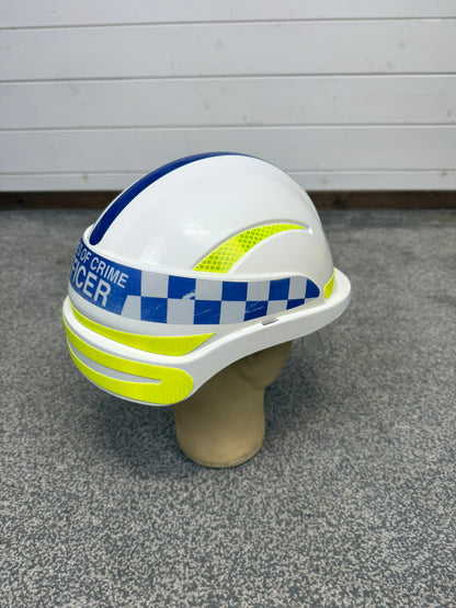 Ex Sussex Police SOCO Centurion Safety Helmet With Visor TV Film Uniform Memorabilia Display