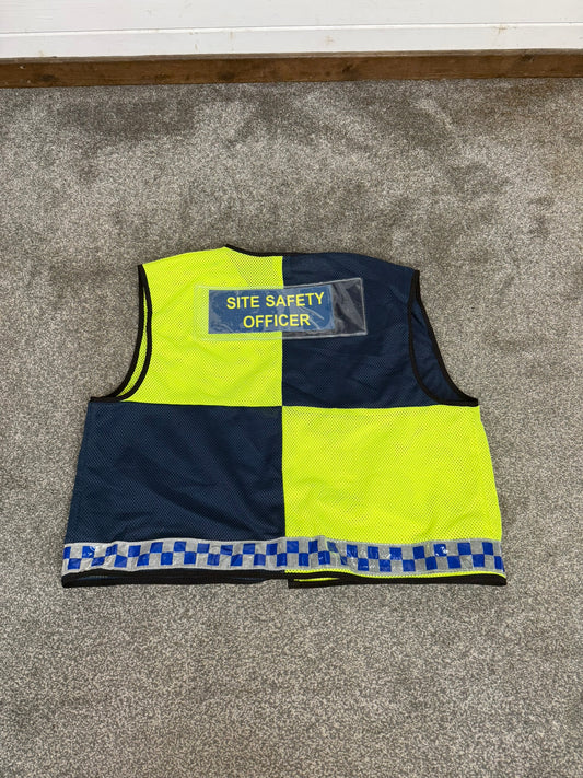 Ex Police Hi Vis Vest Site Safety Officer Public Order Riot Mesh Vest