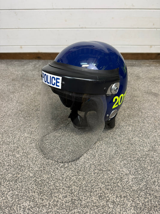 Ex Police Guardian Riot Helmet Hood & Bag TV Film Collectable Display