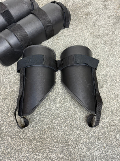 Ex Police Riot Guard Set Knee & Shin and Thigh Guards Pairs Airsoft Paintball