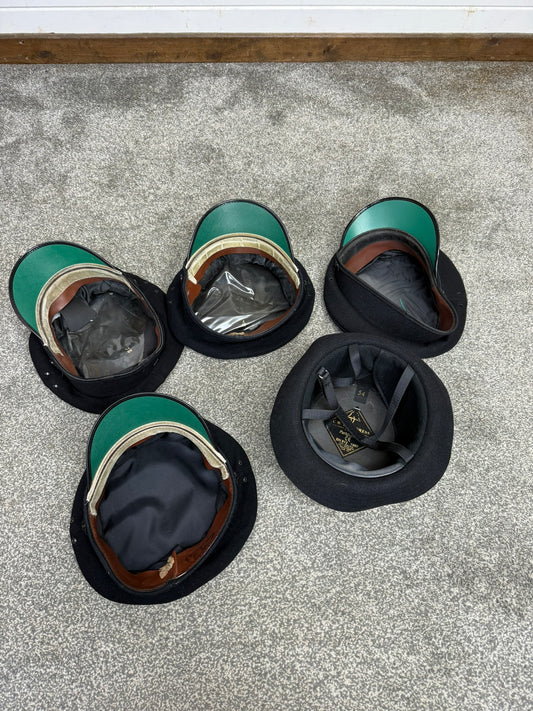 5x Ex Police Peak Cap Bowler Hat Job Lot Theatre Headwear Uniform Film Prop Lot