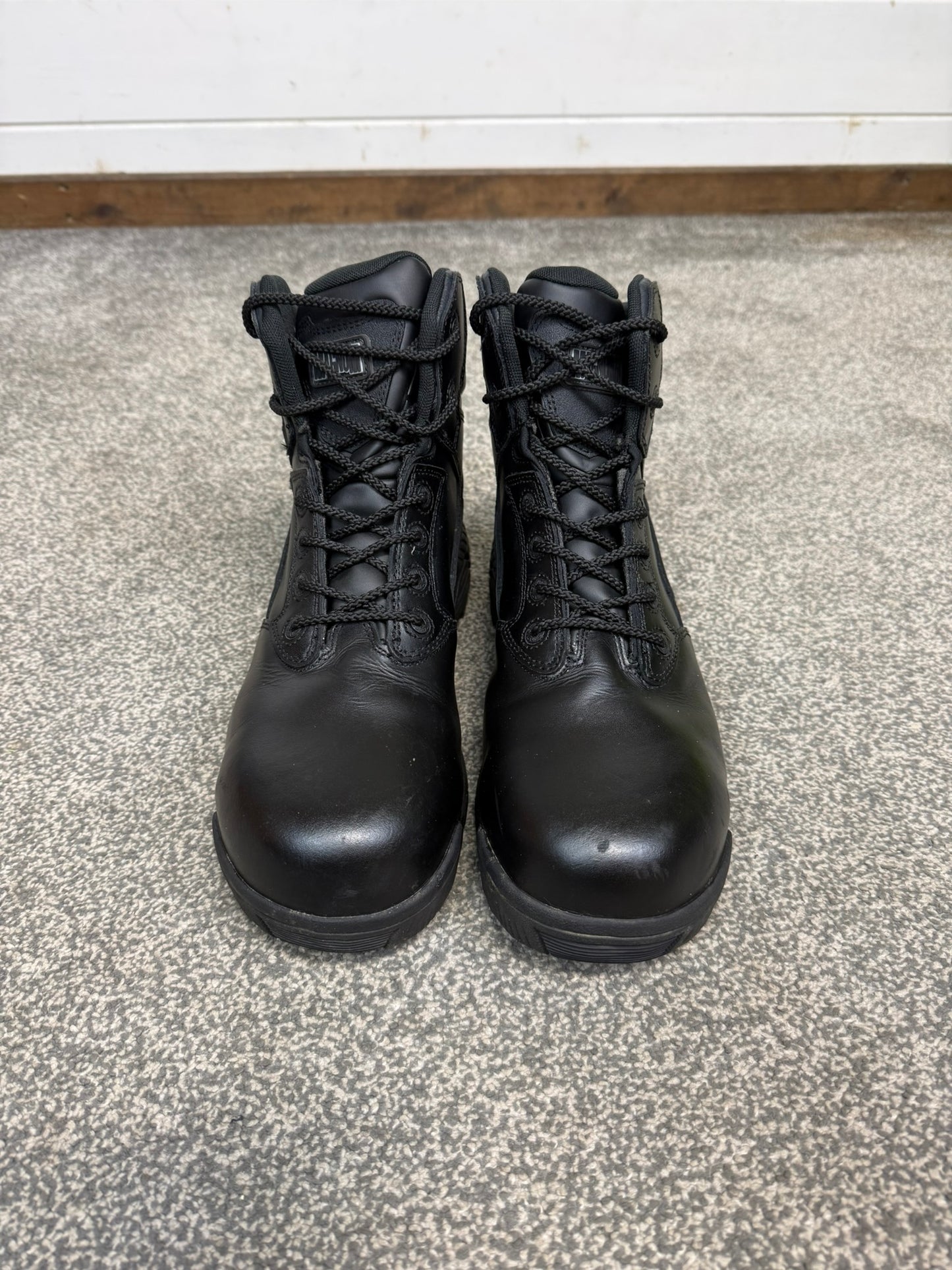 Ex Police Magnum Stealth Force 6.0 Combat Boots Black Leather UK 9 Security