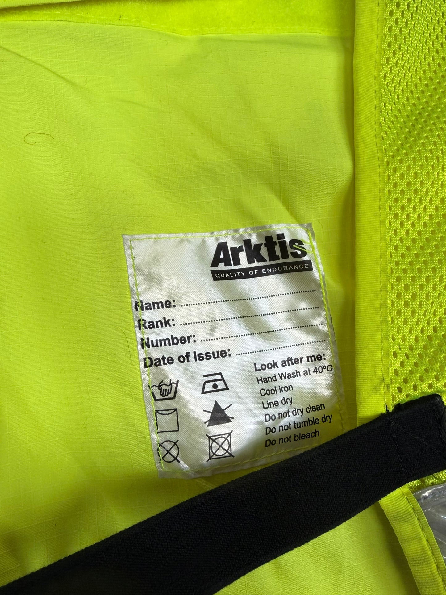Ex Police Hi Vis Arktis Utility Vest Security Patrol Equipment Vest Marshall - LARGE