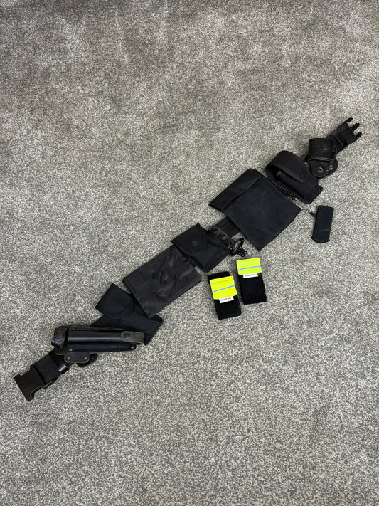 Ex Police Duty Belt & Pouches Fast Strap Restraint Genuine Security Equipment