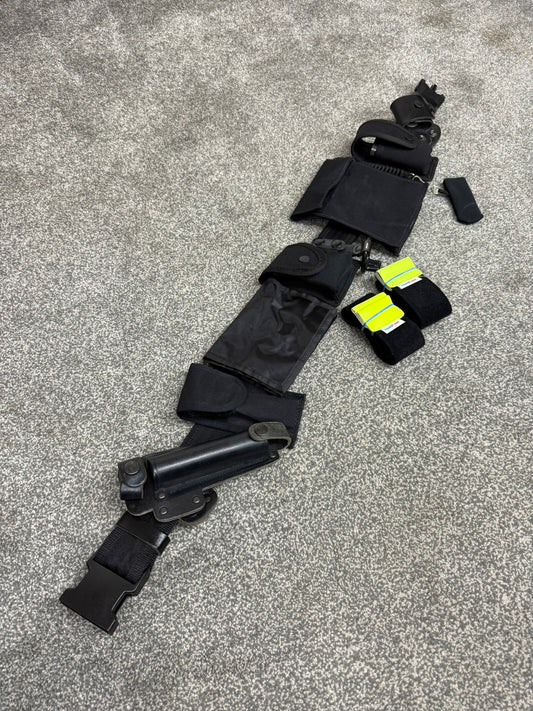 Ex Police Duty Belt & Pouches Fast Strap Restraint Genuine Security Equipment