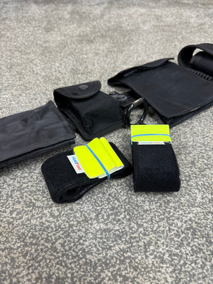 Ex Police Duty Belt & Pouches Fast Strap Restraint Genuine Security Equipment
