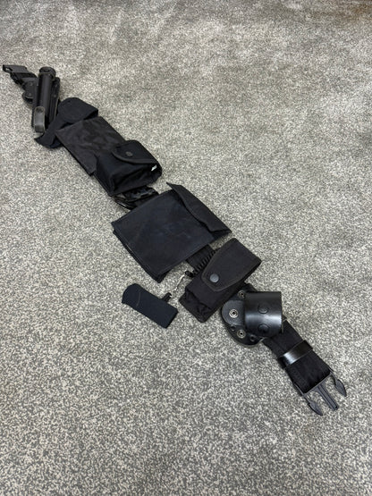 Ex Police Duty Belt & Pouches Fast Strap Restraint Genuine Security Equipment