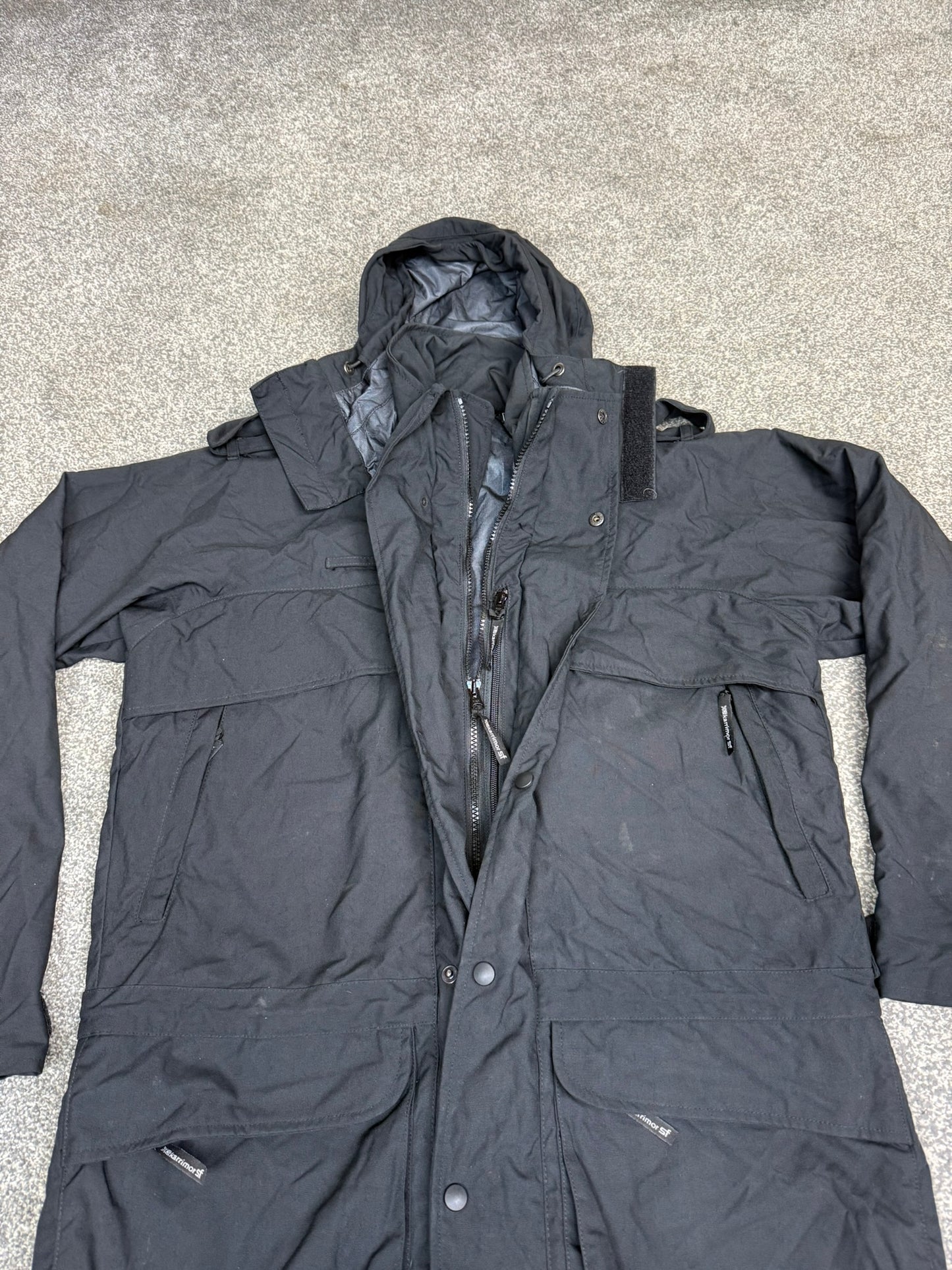 Karrimor Enforcer SF Jacket Tactical Waterproof Black Hooded Outdoor Security