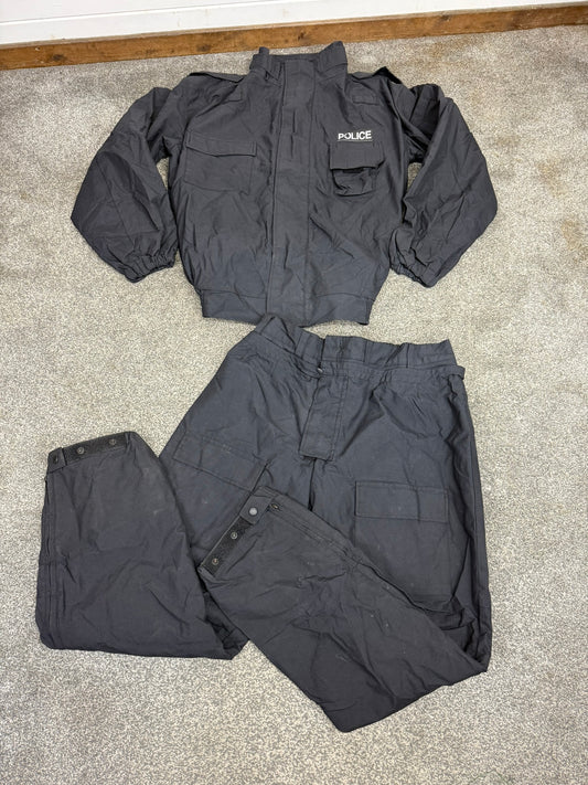 Ex Police 2 Piece Coverall PSU Flame Retardant Riot Suit LARGE - Badged