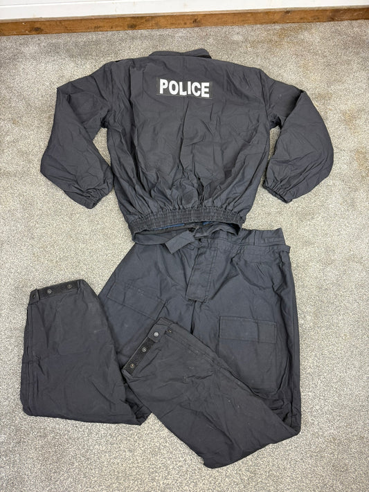 Ex Police 2 Piece Coverall PSU Flame Retardant Riot Suit LARGE - Badged