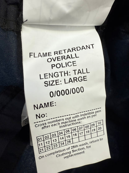 Ex Police 2 Piece Coverall PSU Flame Retardant Riot Suit LARGE - Badged
