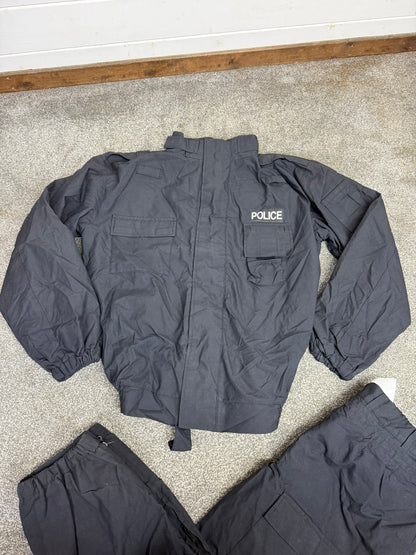 Ex Police 2 Piece Coverall PSU Flame Retardant Riot Suit LARGE - Badged