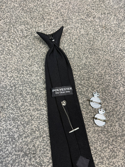 Ex Essex Police Clip On Tie & 2x Lapel Badges Collector Memorabilia Display Uniform