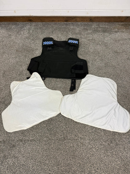 Ex Police Mehler Body Armour Vest Anti Stab & Ballistic HG1A & KR1 Security - Small
