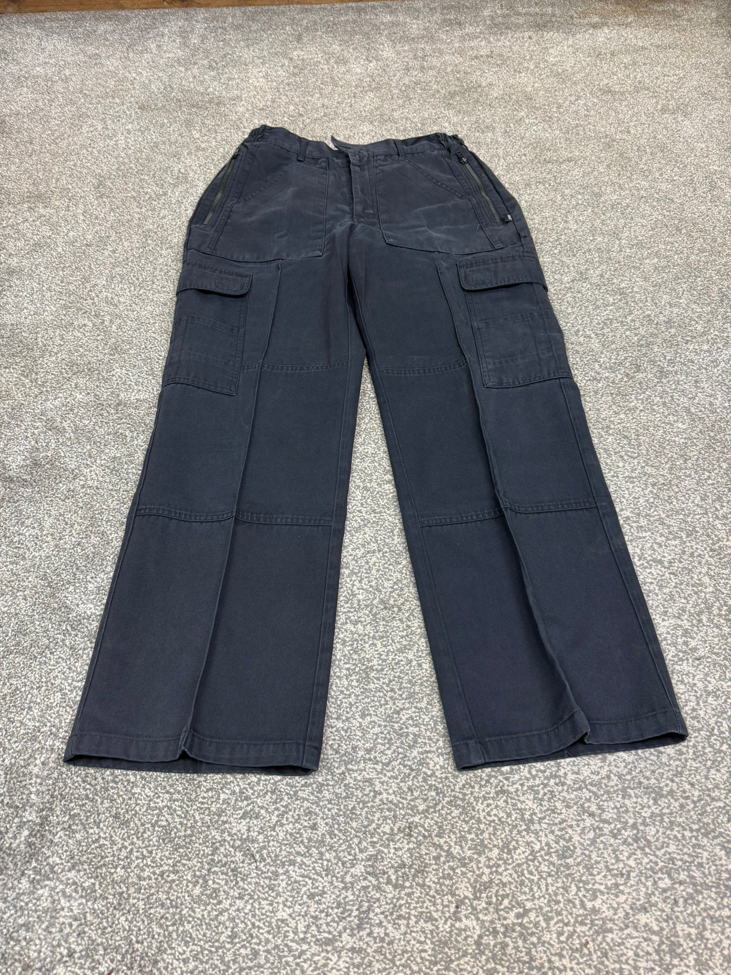Ex Police Cargo Trousers FEMALE Black Heavy Duty Work Uniform Security Patrol - Grade 1