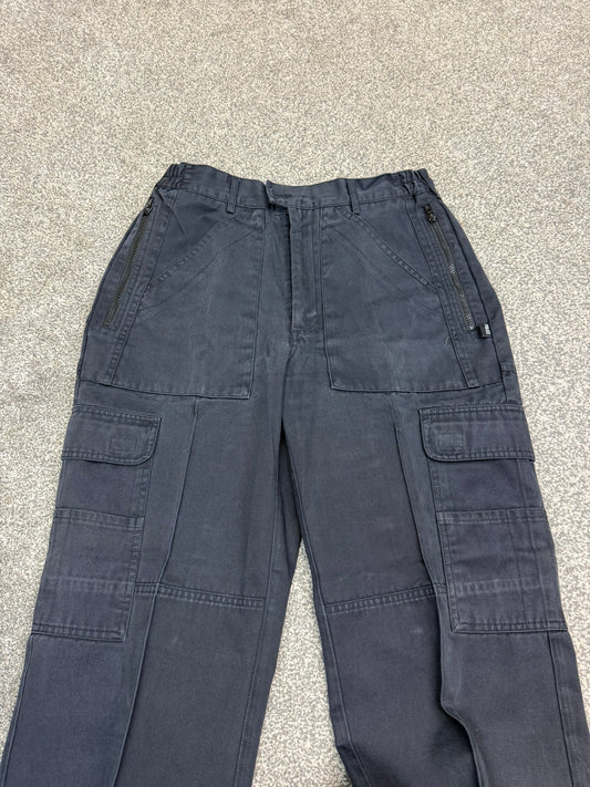 Ex Police Cargo Trousers FEMALE Black Heavy Duty Work Uniform Security Patrol - Grade 1