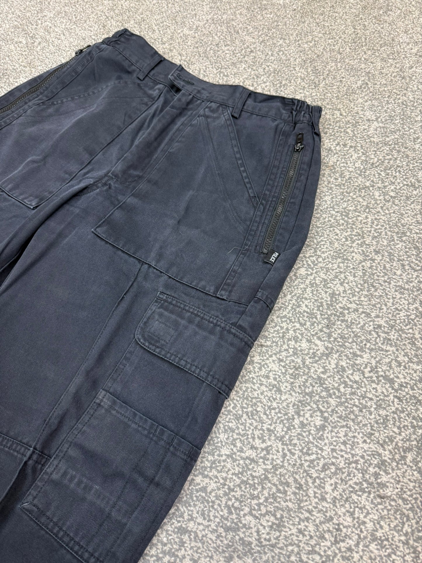 Ex Police Cargo Trousers FEMALE Black Heavy Duty Work Uniform Security Patrol - Grade 1