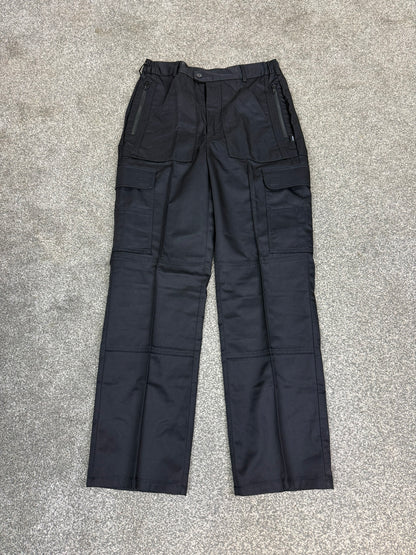 Ex Police Cargo Trousers FEMALE Black Heavy Duty Work Uniform Security Patrol - Supergrade