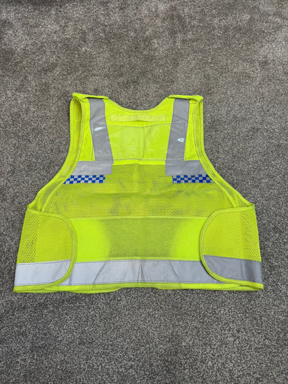 Ex Police Protec Tactical Vest Hi Vis Chequered Security Utility Patrol Vest MEDIUM