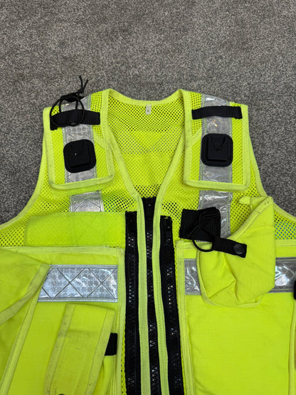 Arktis Hi Vis Utility Tac Vest LARGE Ex Police Dog Handler Security Patrol Equipment Vest