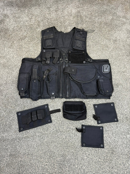 Ex Police Black Arktis Firearms Vest With Modular Panels Utility Tac Vest
