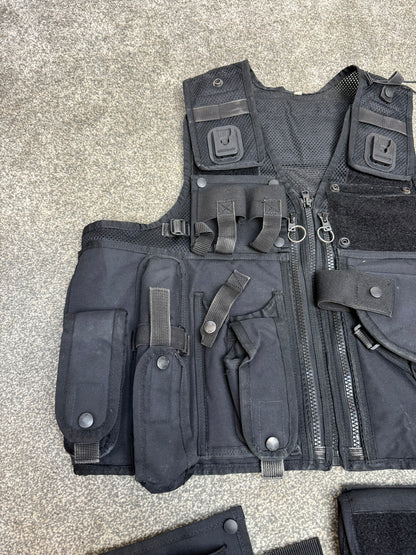 Ex Police Black Arktis Firearms Vest With Modular Panels Utility Tac Vest