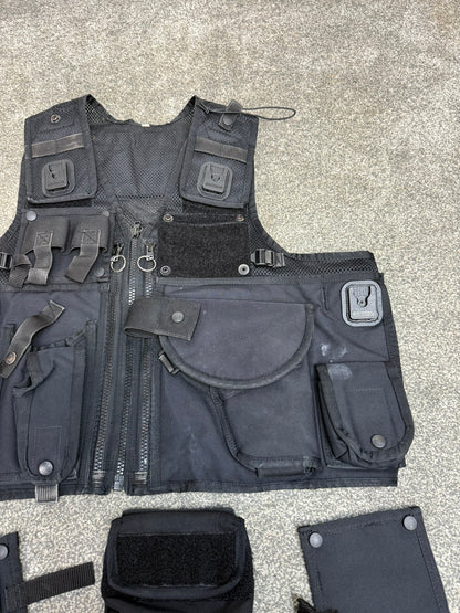 Ex Police Black Arktis Firearms Vest With Modular Panels Utility Tac Vest
