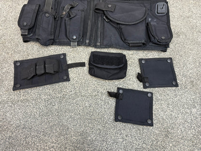Ex Police Black Arktis Firearms Vest With Modular Panels Utility Tac Vest
