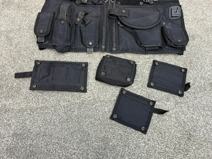 Ex Police Black Arktis Firearms Vest With Modular Panels Utility Tac Vest