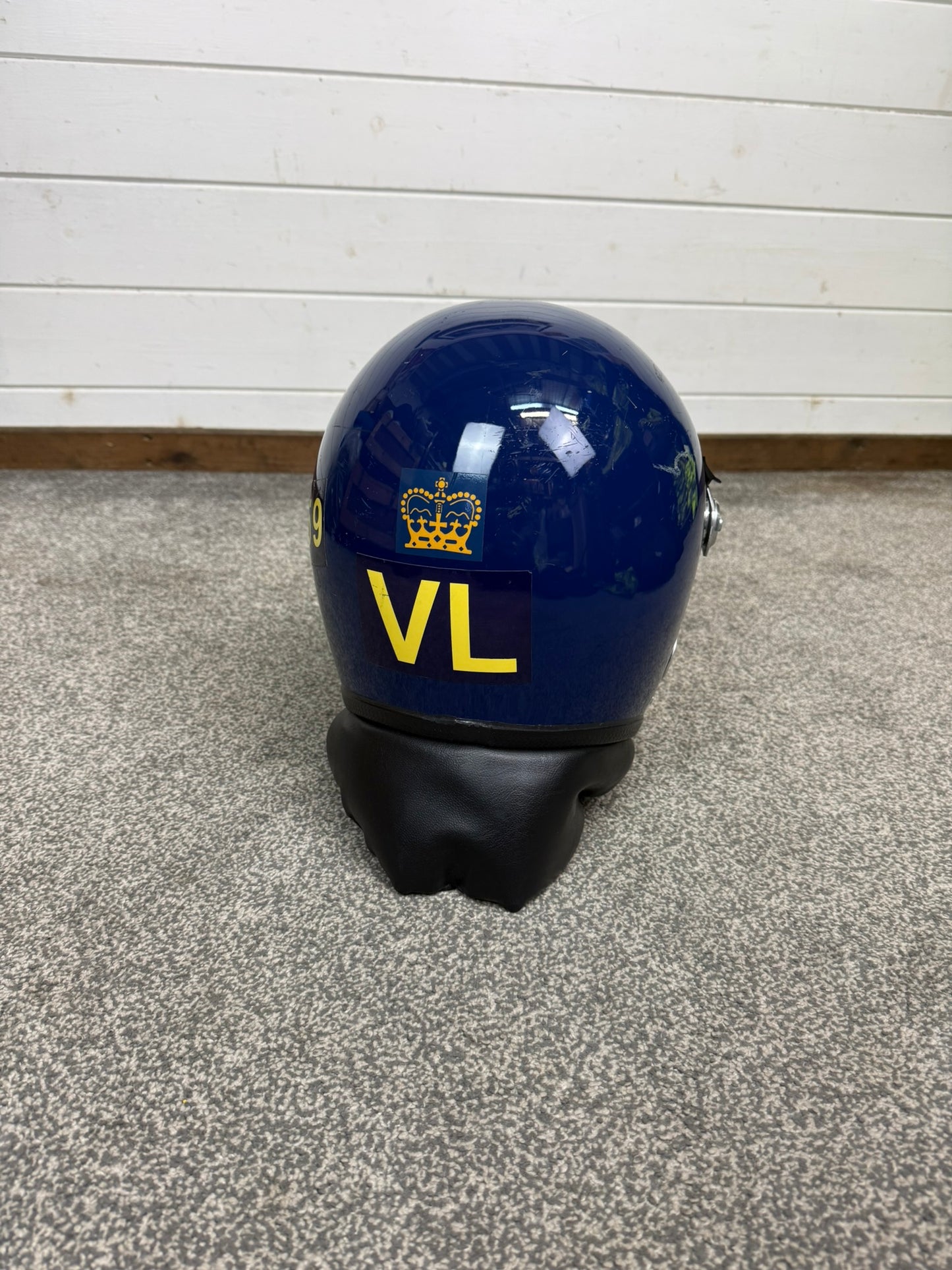 Ex Police Defender Riot Helmet Hood & Bag TV Film Collectable Display 58-59cm